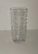 Crisa Vintage Bubble Glass Signed Numbered No 61 Clear Juice Water 5" Libbey
