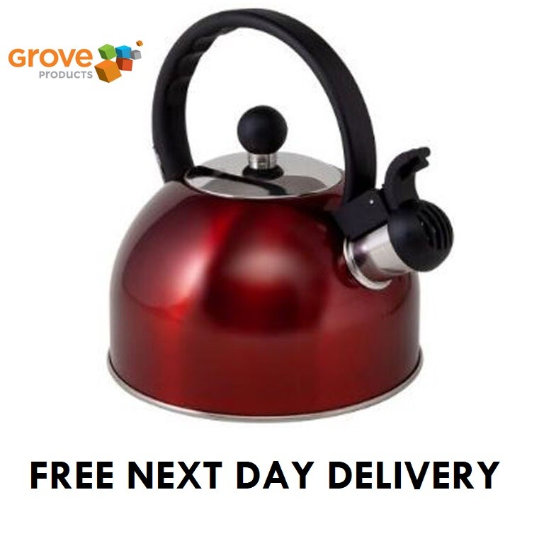 Boil It Stainless Steel Whistling Gas Kettle Camping Caravan Motorhome