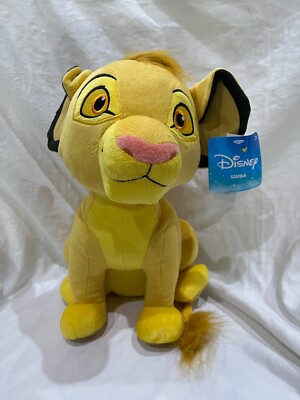 Disney The Lion King Simba Stuffed Plush Toy 14  NWT