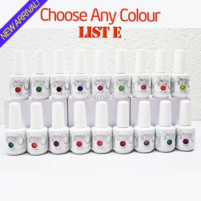 HARMONY GELISH Soak Off UV LED Gel Polish - Choose ANY Colour 15ml 0.5oz* LIST E