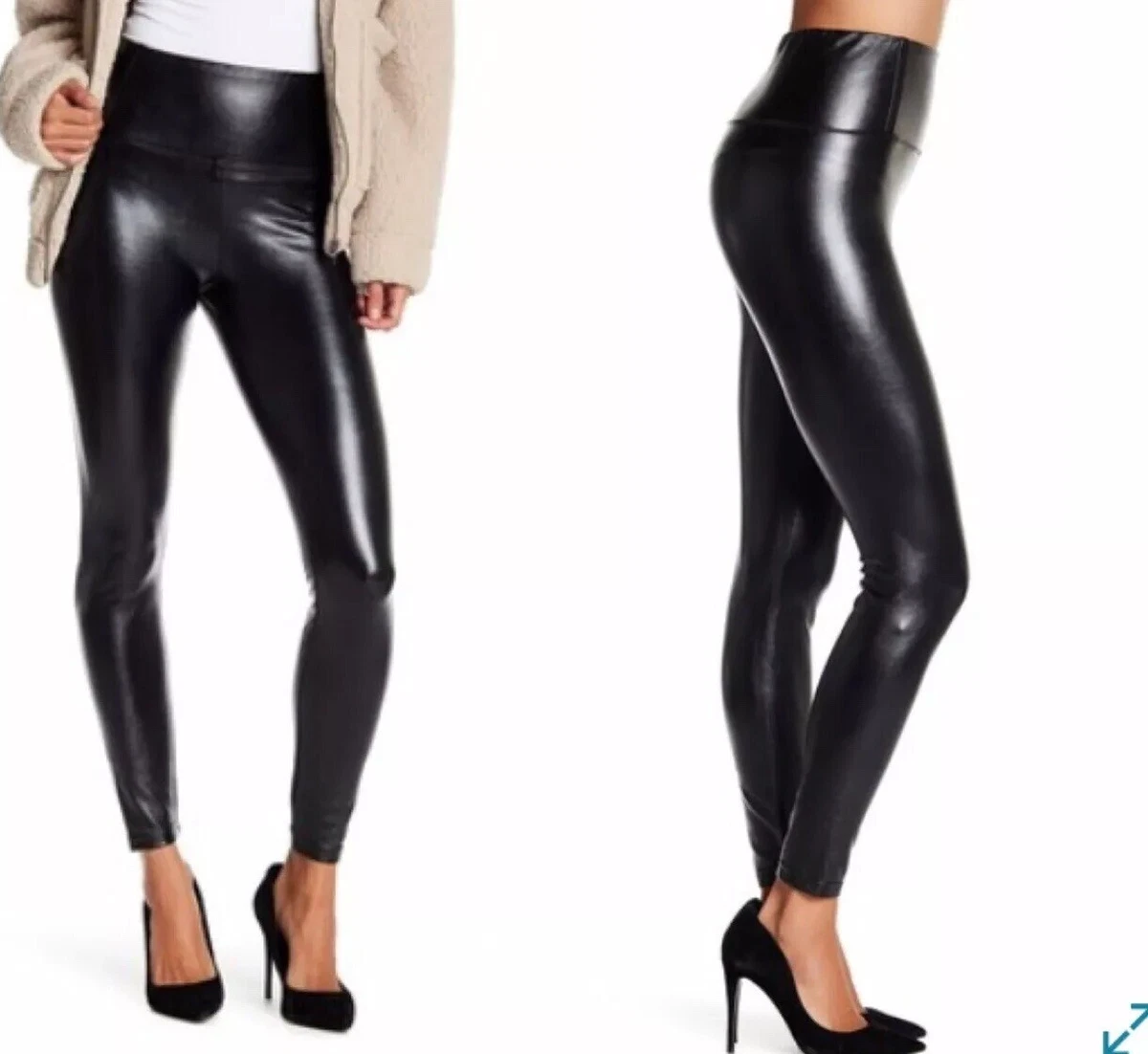 Love fire faux leather stretch best sale leggings