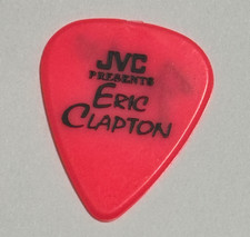 ERIC CLAPTON GUITAR PICK JVC Presents 1992 PROMOTIONAL Tour Neon Hot Pink Fender