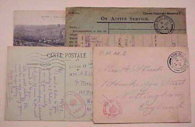 GREAT BRITAIN APO SE 1914 NANTES, APO 1A 1917,APO 1B 1918,FPO 1A 1915,APO 2B