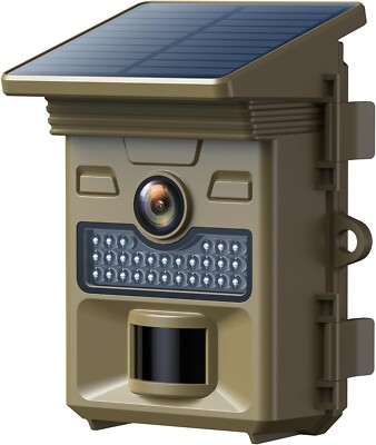 Voopeak Solarbetriebene Wildkamera 4K 48MP