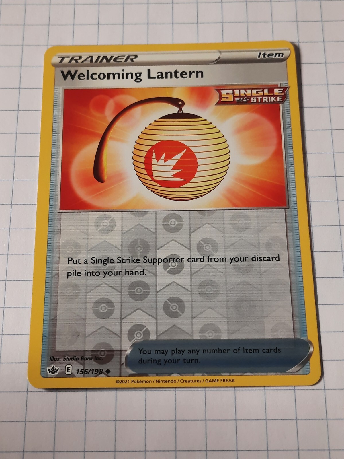 Welcoming Lantern 156/198 - Reverse Holo - Pokemon TCG Chilling Reign
