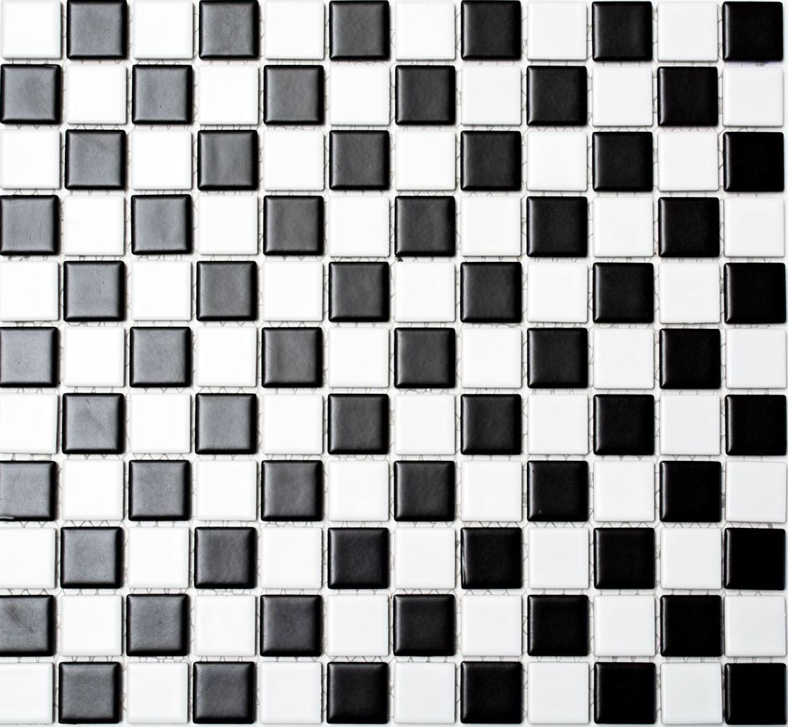 Mosaikmatte Azulejos Tablero de Ajedrez Mate Cocina Baño Ducha Art:18-0305 _ F