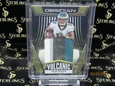 2020 Panini Obsidian Jalen Reagor RC 4x COLOR PATCH VOLCANIC YELLOW PARALLEL /25