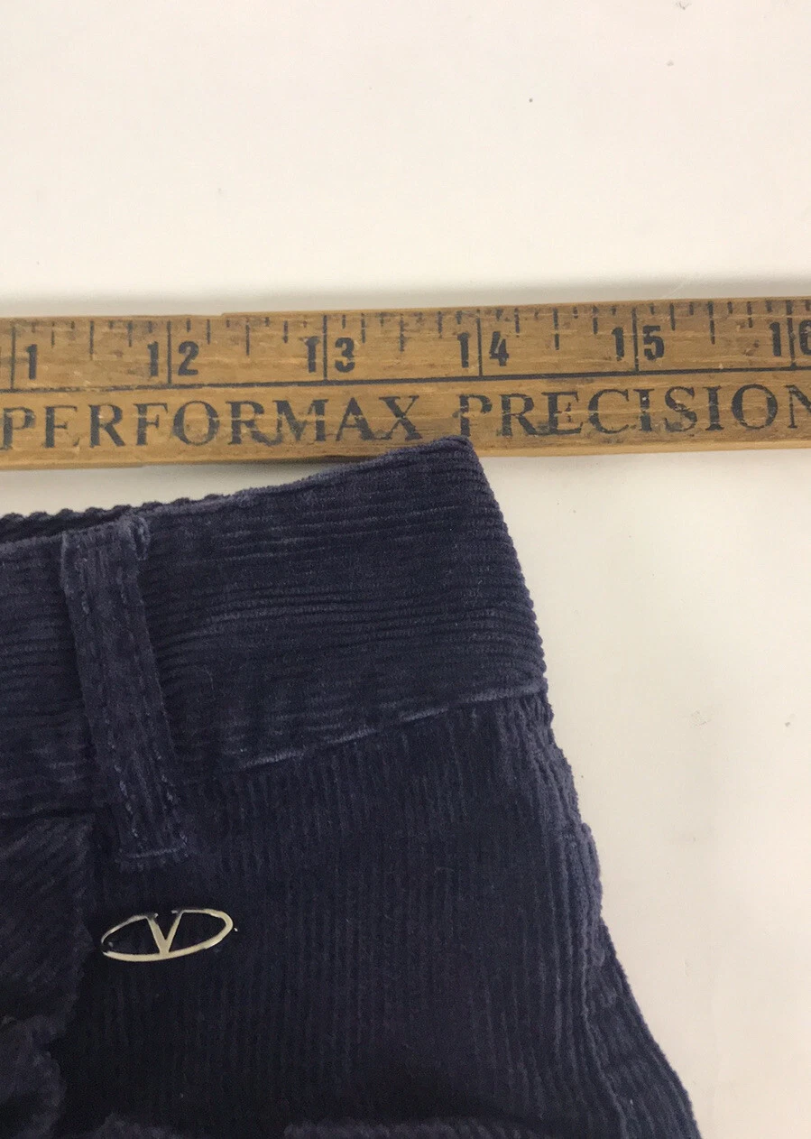 Pantalone donna Valentino in velluto a coste con zip e tasca taglia 4.