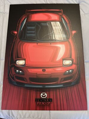 Displate Metal Mazda RX-7 Poster