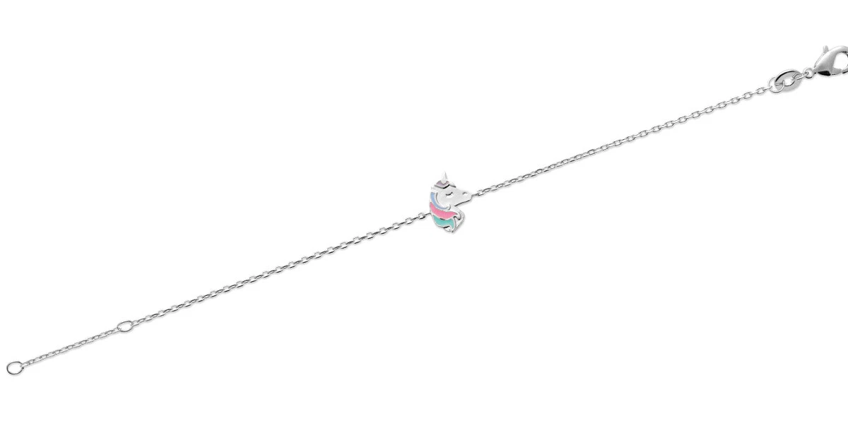 Orecchini Bambino In Argento 925 Rodiato E Placcato Oro Rosa – Forma Cavallo, Chiusura A Stelo - 3
