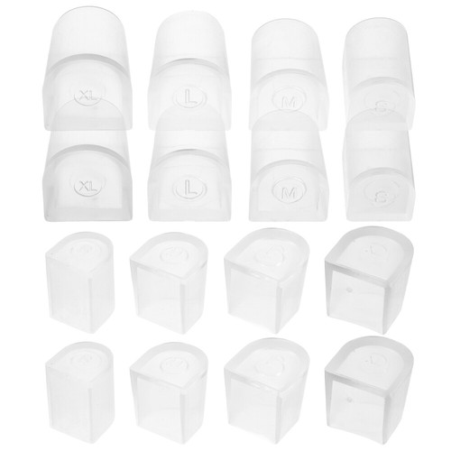 16 Pairs Heel Protector Cap Protectors High Replacement Tips Cups for Shoes