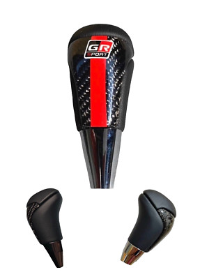 GEAR SHIFT FIT TOYOTA A/T KNOB CARBON FIBER GR FOR HILUX FORTUNER05-24 AND OTHER