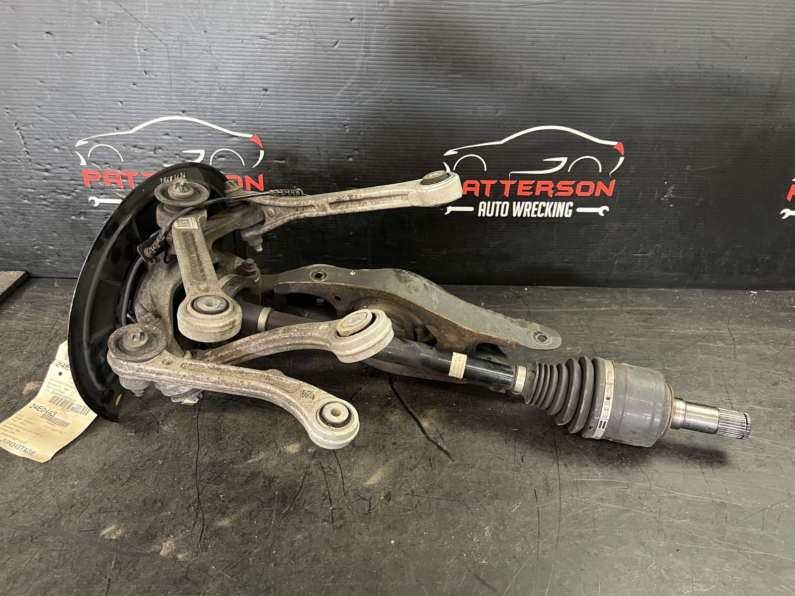 14-17 MASERATI GHIBLI REAR DRIVER LEFT KNEE AXLE SHAFT KNUCKLE CONTROL ARMS