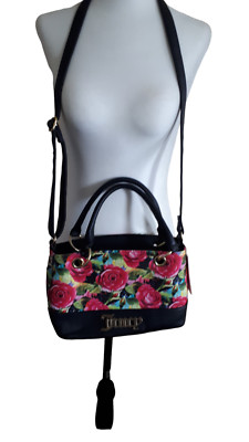 Juicy Couture Crossbody Handbag Floral Pink Sweet Fantasy Satchel