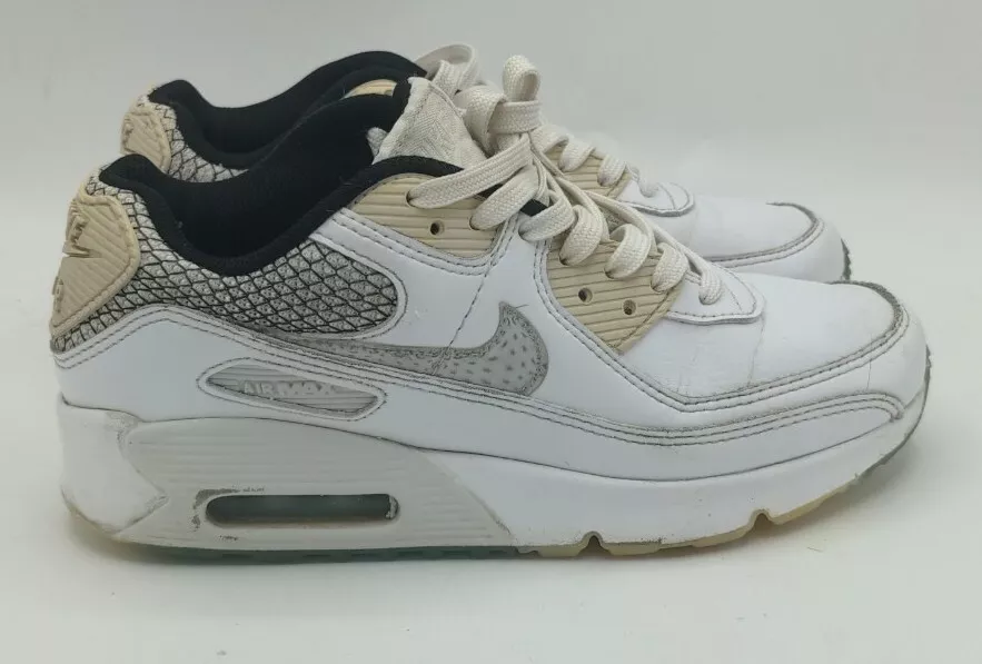 Nike Air Max 90 SE 2 GS talon filet blanc teint platine enfant DB4187 100 taille