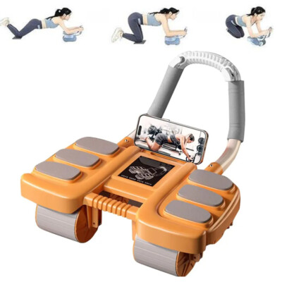 DE Bauchroller Automatische Rebound Bauchrad Plank Bauchmuskeltrainer Bauchrolle