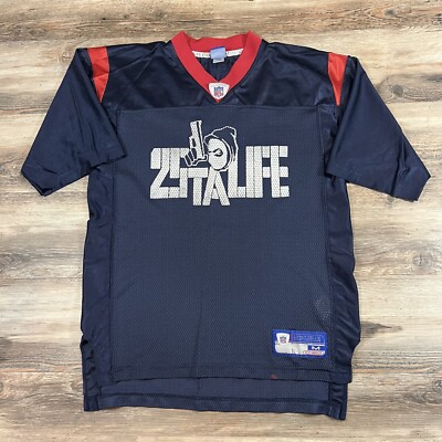 Y2K Vintage 25 Ta Life NYC Hardcore Metal Band Tee DIY Merch Football Jersey