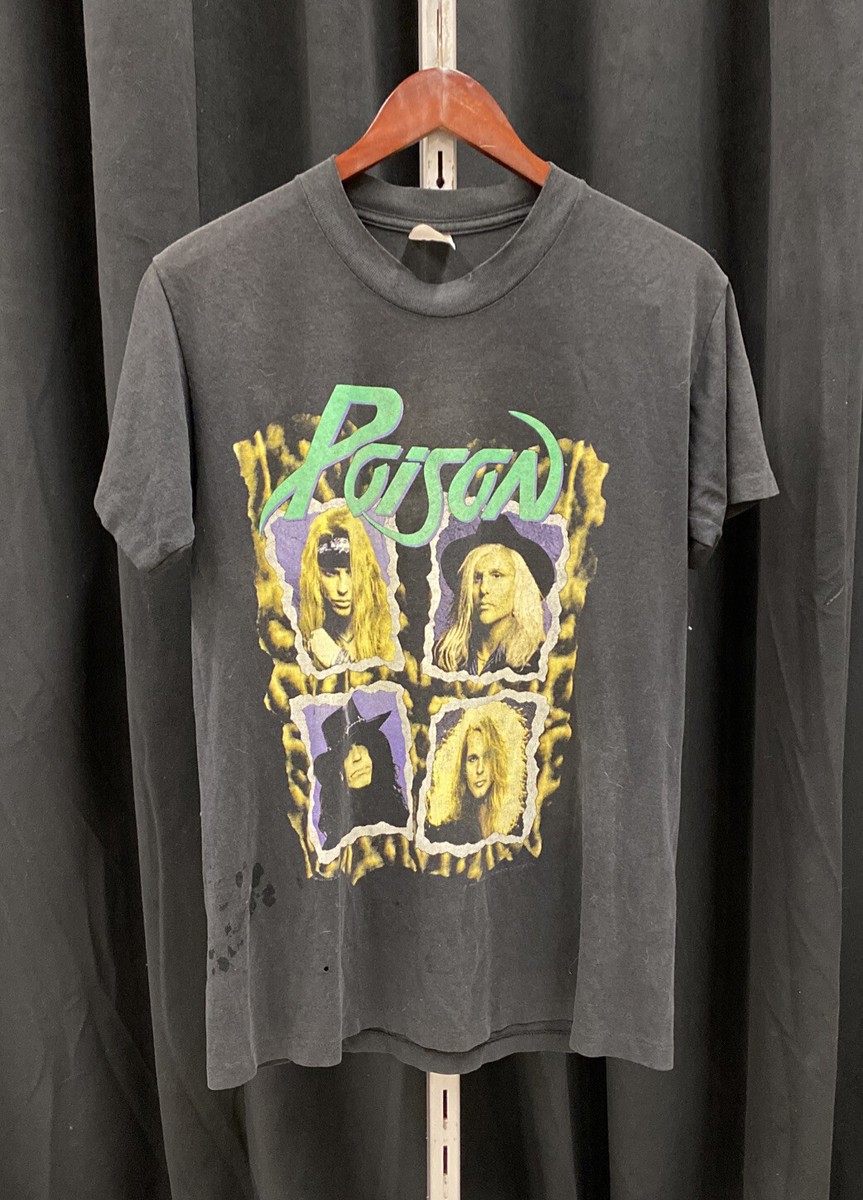 Poison Flesh and Blood Tour 1990-91 Concert T Shirt Band Rock Tee