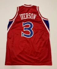 ALLEN IVERSON signed PHILADELPHIA 76ERS Custom Pro Style Stitched Jersey - BAS