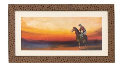 Zaharia Tomasso Antique Orientalist Arabian Watercolor Painting c.1890 Signed
