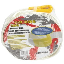 Erickson Manufacturing 4 X 30 Ft Recovery Strap With Looped Ends E-59801 Erickson Manufacturing 4 X 30 Ft Recovery Strap With Looped Ends E-59801