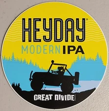 Great Divide Brewing Co. Heyday Modern IPA Craft Beer Sticker Decal Brewery New