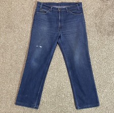 Vintage 80s Levi  s 509 Jeans Orange Tab Straight Leg Denim 35x28 509-0917 USA