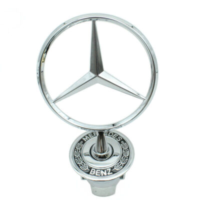 Schwarz44mm Emblem Stern Motorhaube Logo für Mercedes-Benz E200/C180/CLK200/S350