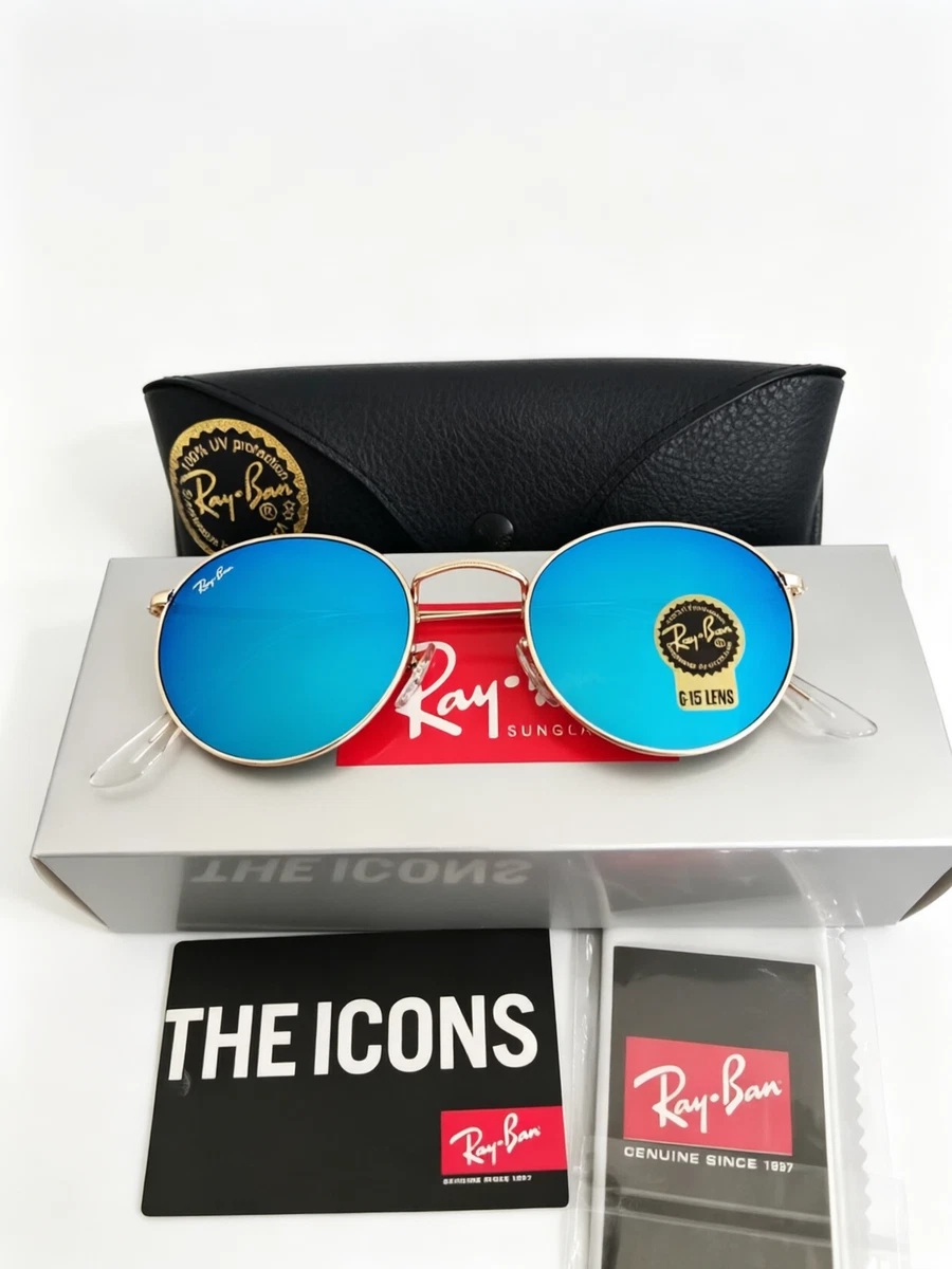 Ray-Ban Gold Blue Sunglasses for Men for sale | eBay