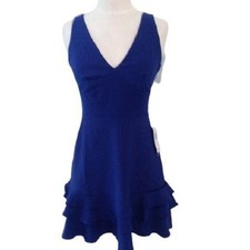 Royal Blue Ruffled Social Dress, Juniors Size 3/4, NWT