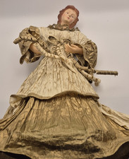 Vintage Christmas Angel Tree Topper 13 in Tall .