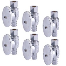 Hausen 1/2 in. Chrome- Plated Brass PEX Barb x 1/2" x 3/8" CPR, Silver