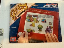 Vintage 1981 Etch A Sketch Action Pack Games and Puzzles Complete in Package