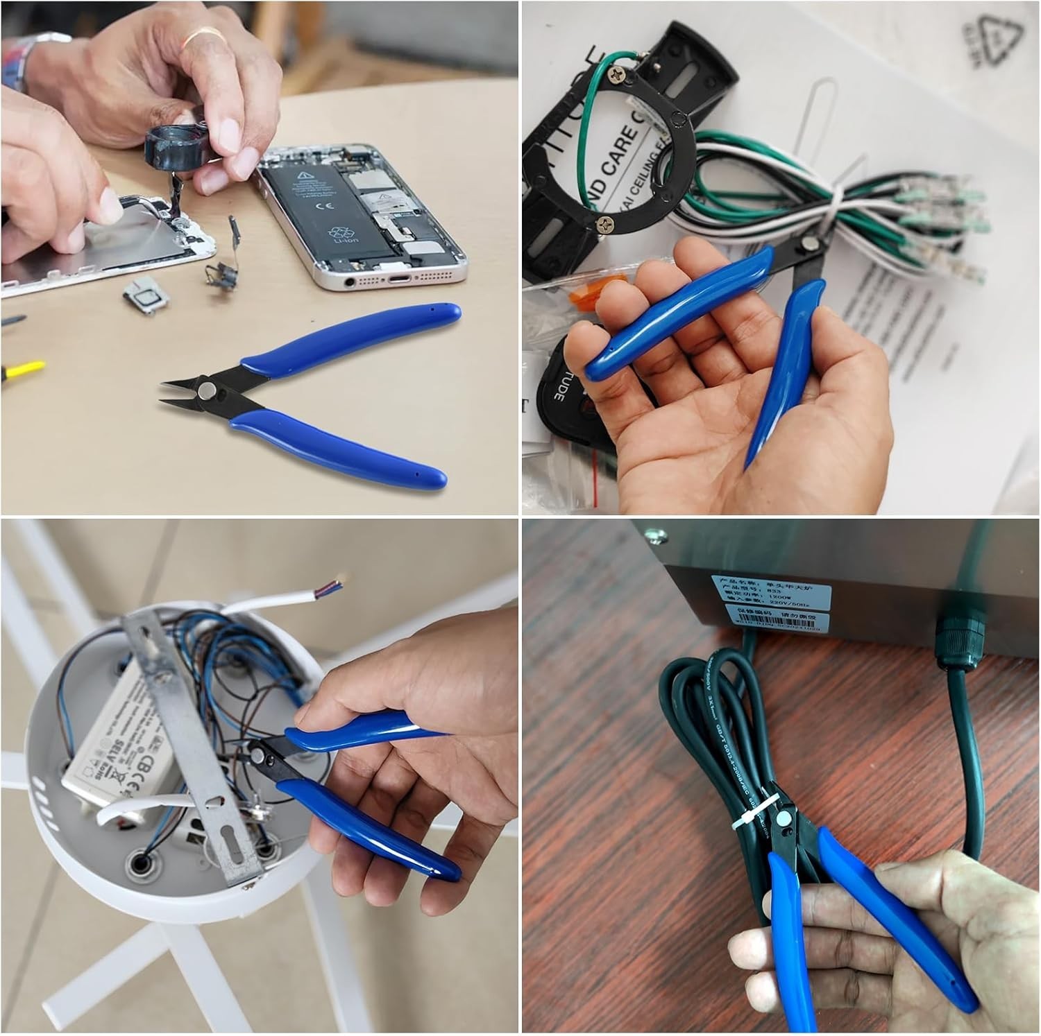 5 Inch Micro Flush Cutter 2-Pack Spring Loaded Wire Cutters Pliers