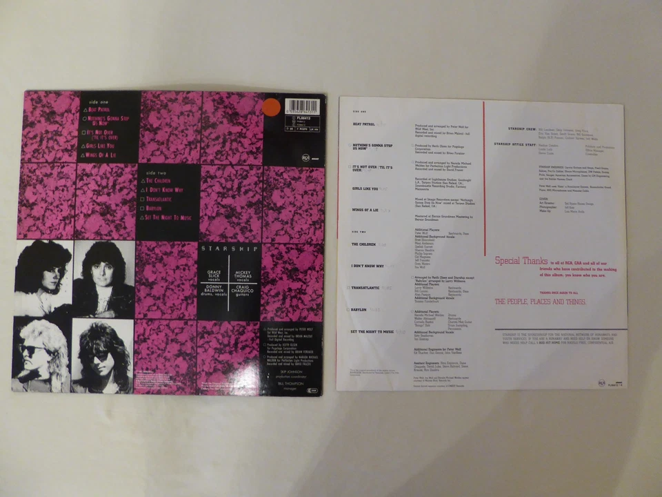 Starship No Protection, LP sehr wenig gespielt in gutem Zustand. RCA Vinyl LP. - Bild 2 von 4