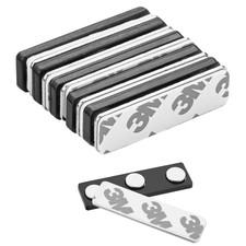 5 Pack Name Tag Magnets with 3 Neodymium Magnets 3M Adhesive Backing for ID Ba