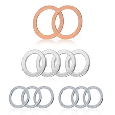 12PCS Transfer and Differential Fill/Drain Plug Gaskets, Replace # 90430-18008 1