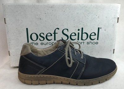 Josef Seibel Steffi 59 Ocean Blue Leather Shoes / Sneakers - Womens size 7 / 38