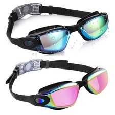 Kids Swim Goggles 2 Pack Children Boys Girls Age 3-14 Swimming