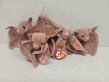 Ty Beanie Babies Ty Brown Batty the Bat Lot of 4