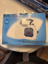 Craig Instant Weather Sound/FM-AM Portable Radio - Model CS2600