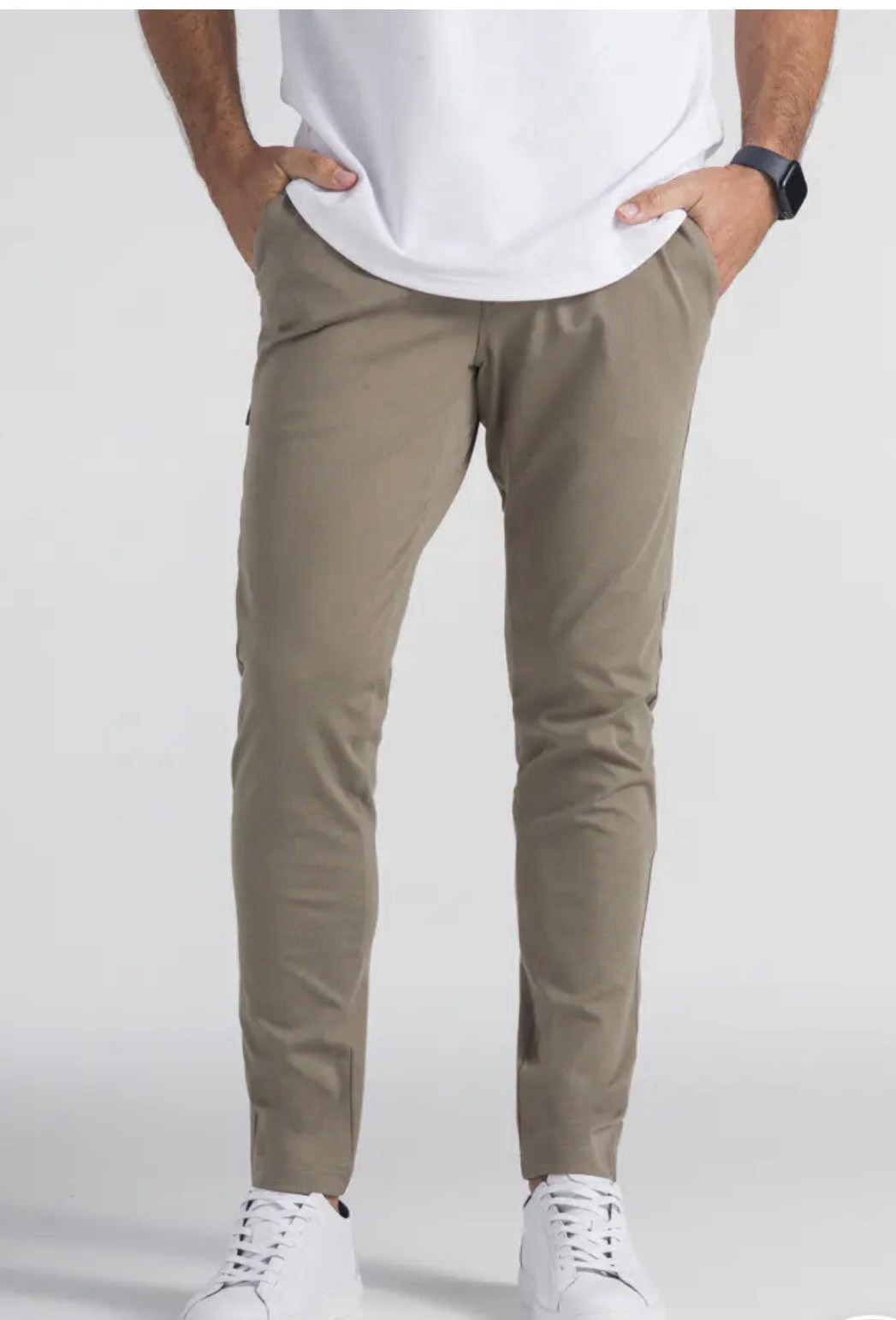 BYLT Basics Everyday Pant 2.0 Slim Fit Men's Pants Dark Taupe Fawn 30x28