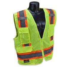 2 pcs Radians SV6 Radwear Hi-Viz Green Class 2 Safety Vest, L