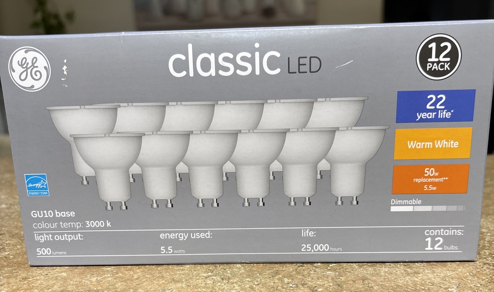 Gu10 Base Warm White 5.5w