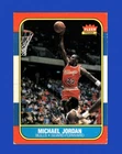 1986-87 Fleer Set-Break # 57 Michael Jordan VG-VGEX (crease) *GMCARDS*