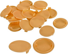 20Pcs Hinge Hole Covers, 35Mm(1 3/8") Dia Plastic Concealed Hole Cover round Flu