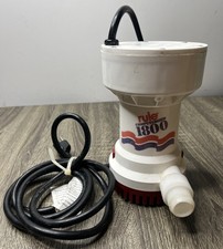 Rule Computerized 1800 GPH Portable Sump Utility Pump Model A53S Made in USA EUC