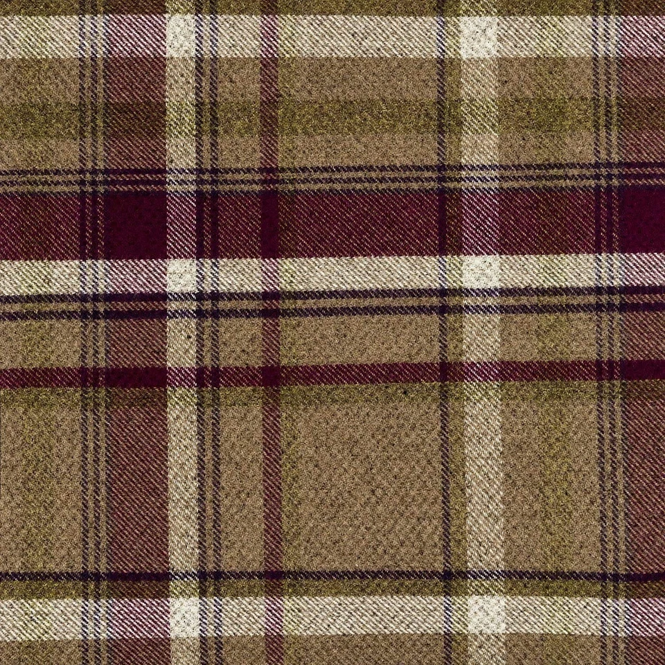 Mulberry Purple Heritage Tartan Decorative Throw Pillow Cover Case 17 x 17 In... - Image 4 of 4