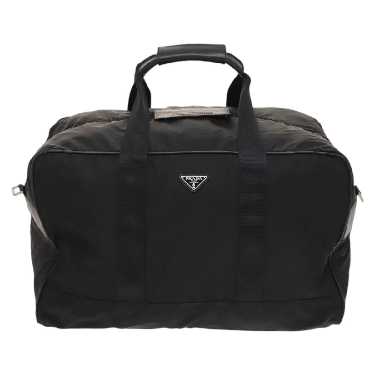 Prada Re-Nylon Black Travel Bag Authentic Luxury Tote