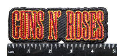  GUNS N' ROSES MUSIC ROCK BAND HAT BATTLE JACKET VEST EMBROIDERED IRON ON PATCH